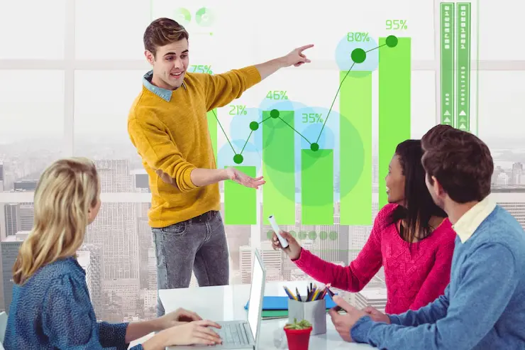 Digital workspace with monitor and crypto charts illustrating Passive Income Crypto Strategy